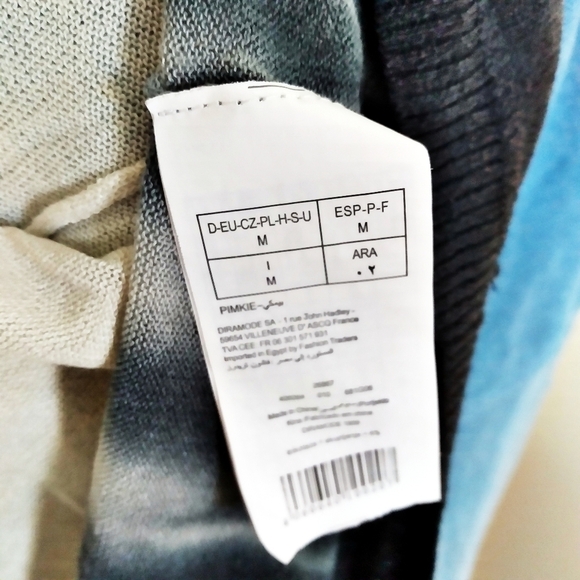 Pimkie Blue Colorblock Tunic Top Size Medium - Picture 8 of 9